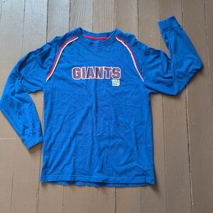 Team Apparel NY New York Giants NFL Long Sleeve Shirt Mens Medium